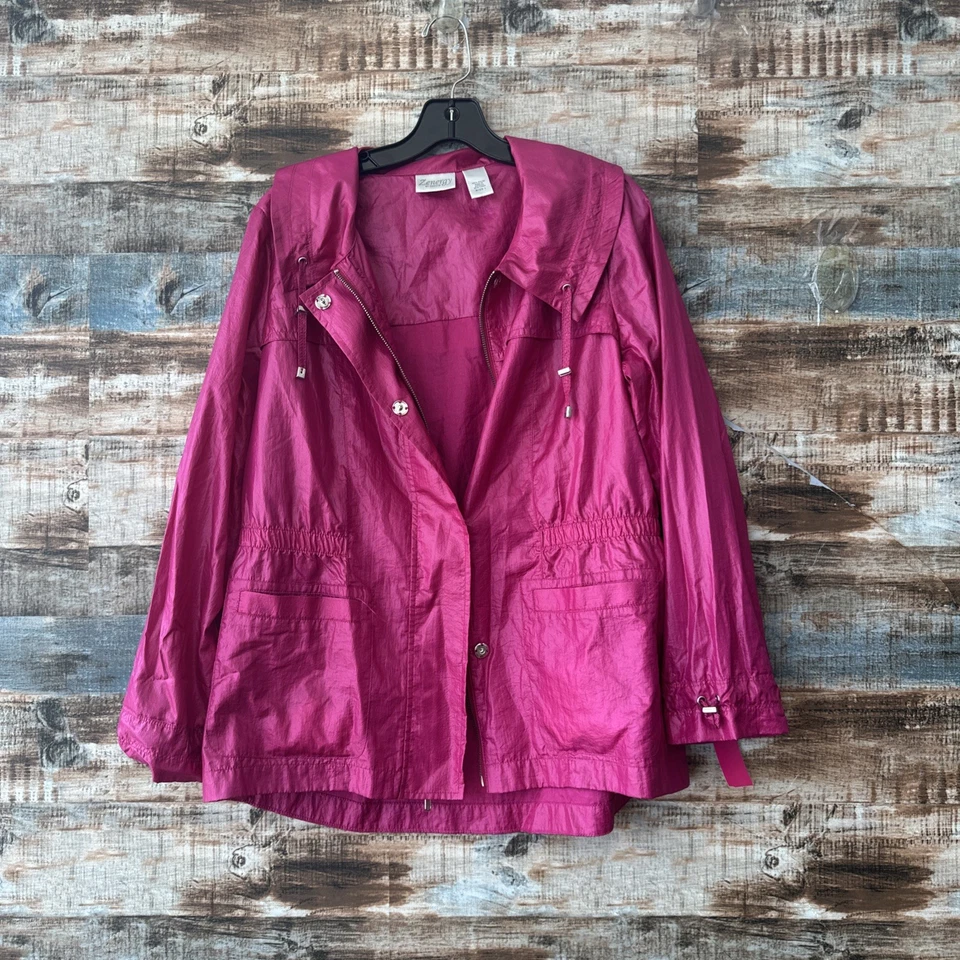 Chicos Zenergy 粉色外套,尺寸 1 — 第 1/1 张图片