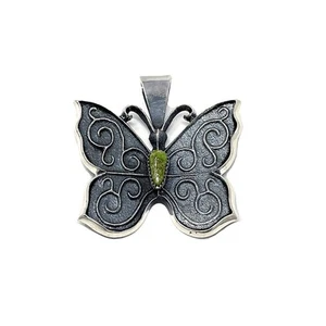Mekechto Jim, Pendant, Sonoran Gold Turquoise, Navajo, 2 1/2" - Picture 1 of 3