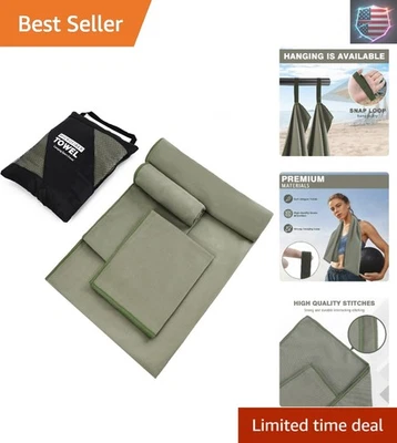 Ultra-Soft Quick Dry Camping Towels - 3 Sizes Perfect for Outdoor Adventures - Image 1 of 4