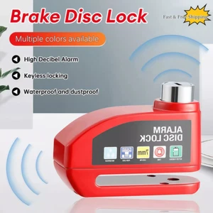 Motorcycle Bicycle Anti-theft Wheel Disc Brake Lock Security Alarm Waterproof - Picture 1 of 16