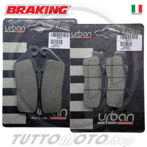 KIT PASTIGLIE FRENO ANT. + POST. BRAKING x KYMCO DOWNTOWN 300 i DAL 2009 AL 2017 - Foto 1 di 1