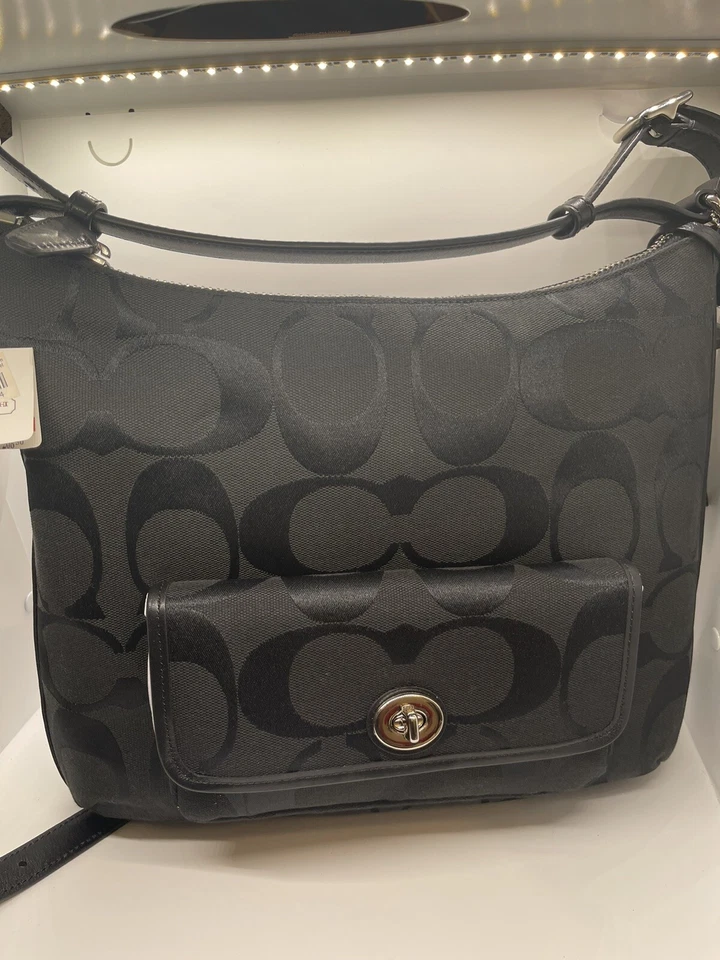 Coach 22392 Legacy Op Art Signature Shoulder Bag
