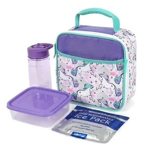 Nuevo Artic Zone Libre de BPA Hermoso Unicornio Kit Combo Caja de Almuerzo - Imagen 1 de 4