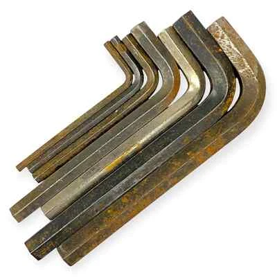 Hex Key Allen Wrench Set, Long Arm L Shaped Mixed Sizes, 7 Pcs - Image 1 of 4