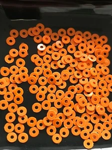 Sequins 3mm Pumpkin Orange Gloss Tiny Flat Round Choose Pack Size Doll Size - Imagen 1 de 1