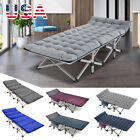 H&ZT Folding Camping Cots for Adults Kids Heavy Duty Guest Bed Military Cot