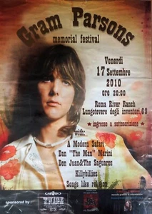 Gram Parsons Memorial Festival poster -  Friday September 17, 2010 Rome, Italy - Picture 1 of 5