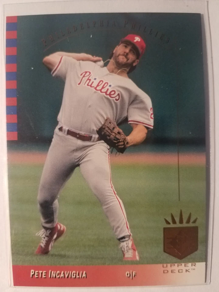 PETE INCAVIGLIA PHILADELPHIS PHILLIES 1993 UPPER DECK SP, CARD #176 - Image 1 of 1