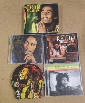 5 GREAT BOB MARLEY CD BOX SETS WAILERS, LEGEND METAL CASE KY-MANI MARLEY RADIO - Image 1 of 4