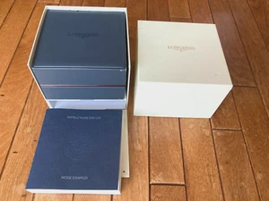 Longines Presentation Watch Box Case Outer Box and Instruction Manual #630 - Picture 1 of 7