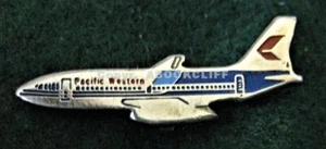 Pacific Western Airlines 737-200 Pin Mint 1980's Defunct - Picture 1 of 4