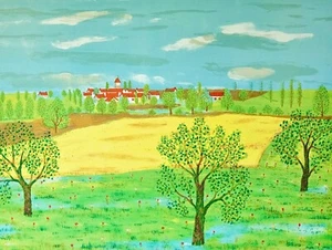 Maurice LOIRAND - Estampa Original - Litografía - Campaña Después De La Lluvia - Imagen 1 de 4