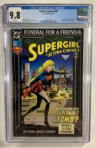 Action Comics #686 Supergirl CGC 9.8 Funeral For A Friend 6 Low Census (47) - Picture 1 of 2