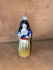 VINTAGE Inge Glas Mercury Disney Snow White Glass Christmas Ornament Germany 5”
