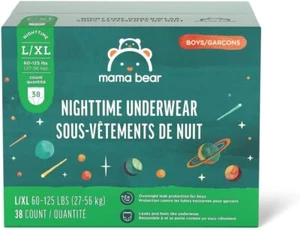 Mama Bear Boy's Overnight Protection, Size L/XL (60-125 lbs), 38 Count, White - Picture 1 of 5
