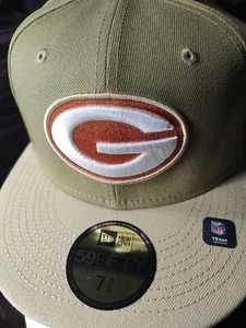 Green Bay Packers New Era Fitted Green Collection Talla 7 3/8 Nuevo con etiquetas - Imagen 1 de 12