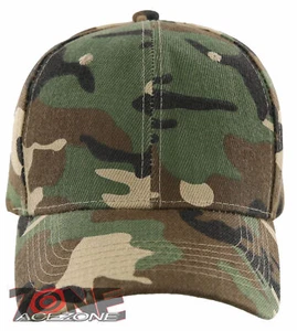 ¡NUEVO! GORRA DE BÉISBOL AJUSTABLE LISA SÓLIDA CAMUFLAJE VERDE - Imagen 1 de 4