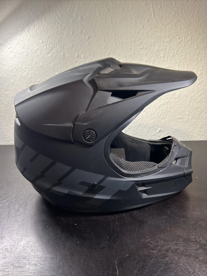 Casco Shift Adulto Etiqueta Blanca Mat Negro/Gris Dirt Bike Extra Pequeño X-pequeño Foto 1 de 4