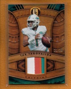 Tua Tagovailoa 2021 Panini Gold Standard Football Gold Rush Prime Patch /25