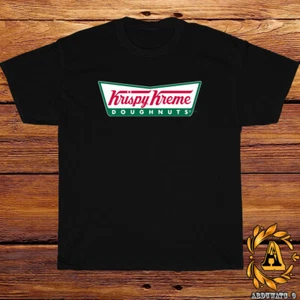 New Krispy Kreme Doughnuts Restaurant Logo Black/Grey/White/Navy T-Shirt S-5XL - Picture 1 of 11
