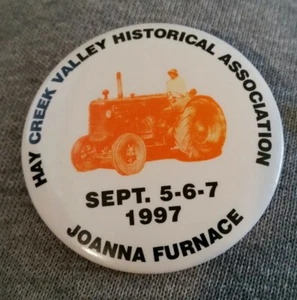 Horno Joanna Pinback Hay Creek Valley Historical Assoc 1997 - Imagen 1 de 2