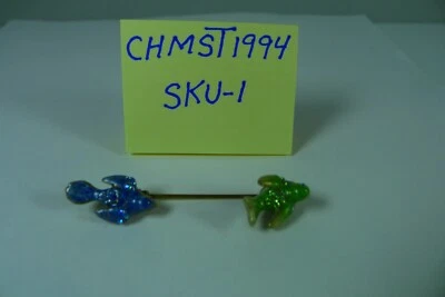 Jay Strongwater Song Bird Stickpin, Estaño Chapado en Oro Esmalte Cristal de Swarovski Foto 1 de 4