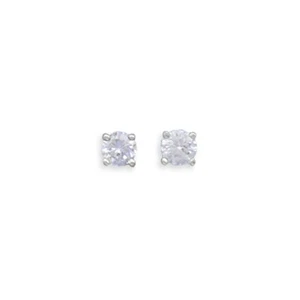 Hellviolette Zirkonia Rhodium Ohrstecker nicht anlaufend - Juni - Bild 1 von 1