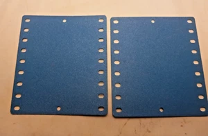 Gilbert /Erector Set Part 30:   Blue Plastic Boiler Plates: Lot of 2 - Picture 1 of 1