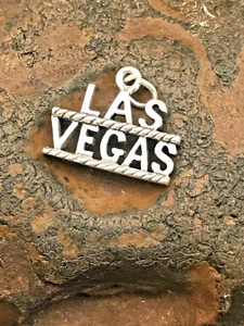 CIONDOLO LAS VEGAS ARGENTO STERLING 925 SPEDIZIONE GRATUITA VELOCE!! - Foto 1 di 12