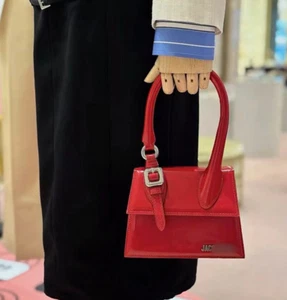 French Womens Fashion Red Envelope Shoulder Crossbody Bag Trapezoidal Handbag - Picture 1 of 20