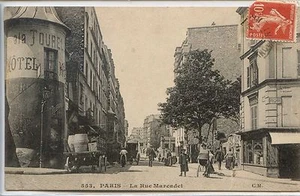 CP 75 Paris - La Rue Marcadet - Picture 1 of 2