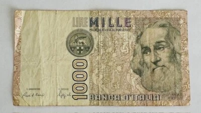 ITALY Banknote 1000 LIRE 1982 Mille - FREE Shipping - Image 1 of 2