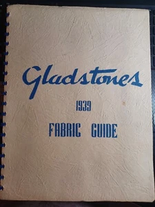 1939 GLADSTONES FABRIC GUIDE / ORDER FORMS CLOTH SWATCHES DANCE RARE BOOK 03991 - Picture 1 of 22