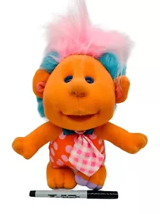 Playskool Hobnobbins Cugino Tacky Peluche Arancione Vintage anni 80 Peluche Troll Doll - Foto 1 di 12
