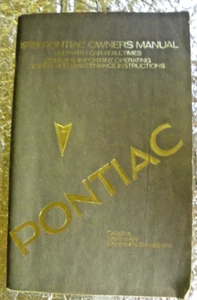 1979 Pontiac Owners Manual Catalina Bonneville Brougham Factory Orginal - Bild 1 von 4