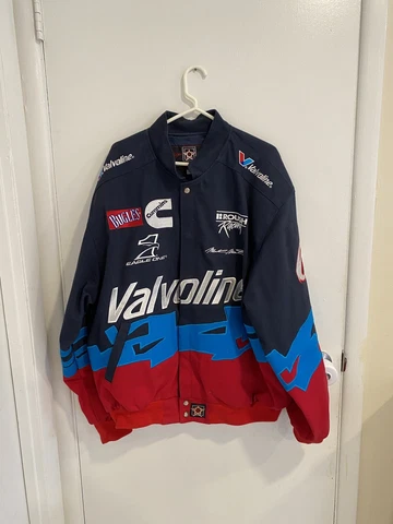 Vtg Men's 2XL Mark Martin Roush Racing #6 Valvoline NASCAR JH Designs Jacket Cover