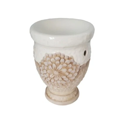 Yankee Candle 2 Tone Wax Warmer Neutral Colors Pottery Look - Image 1 of 4