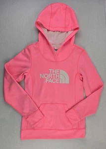The North Face Sweater Womens Small Pink Logo Hoodie 100% Polyester Pocket  - Bild 1 von 8