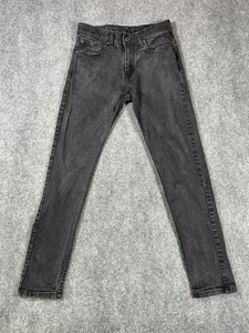 Levis 512 Jeans Herren Größe 30x30 Slim Taper Fit Schwarz Knopf Reißverschluss Freizeit Denim Männer - Bild 1 von 12
