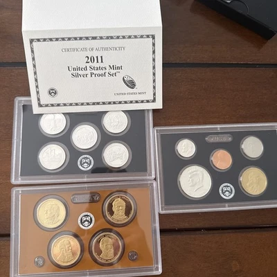 2011 US SILVER Proof Set 14 coins - Image 1 of 4