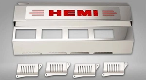 Fuel Rail/Coil Covers Red Carbon Fiber "HEMI" 11pc fits 09-23 Challenger 5.7L - Picture 1 of 2