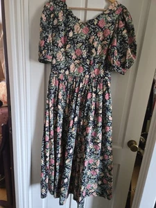 Vintage Laura Ashley Dress ,excellent Condition Size 14 - Picture 1 of 8
