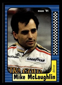 Mike McLaughlin 1991 Maxx Racing Race Card #130 H&H Motorsports *124 - Picture 1 of 2