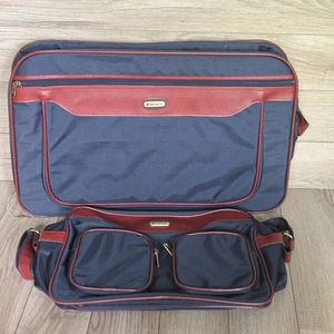 NUEVO CON ETIQUETAS DE COLECCIÓN Equipaje Samsonite Azul con Bolso de Hombro Plegable 22x14x8 - Imagen 1 de 16