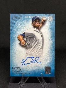 Kevin Ziomek 2015 Bowman Inception Prospect tarjeta automática azul/150 #PA-KZ Tigers - Imagen 1 de 2
