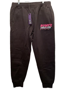 Neu mit Etikett Runtz Motorsport Logo schwarz Fleece Jogginghose Hose Herren 3XL - Bild 1 von 15