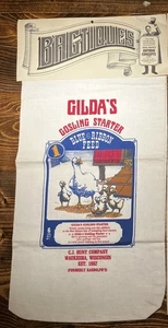 De Colección Bagtiques GILDA'S GOSLING STARTER Cinta Azul Muselina Bolsa de Alimentación Pollitos Terneros - Imagen 1 de 4