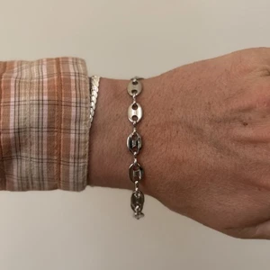 Vintage Silver Oval Link Bracelet Stainless Steel 8-9 Inch Unisex Streetwear - Picture 1 of 6