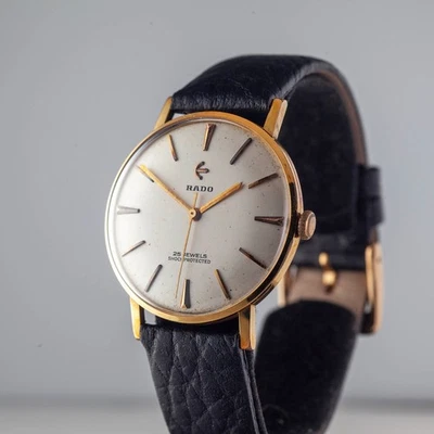 Reloj de vestir Rado años 50 | Relleno de oro 14k | Modelo raro | Reparado | Sin reserva Foto 1 de 4