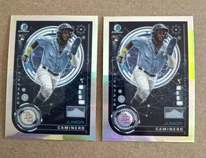 (2) 2024 Bowman Chrome Junior Caminero Bowman AI Rookie Card RC #BAI-20 Rays MLB - Picture 1 of 14